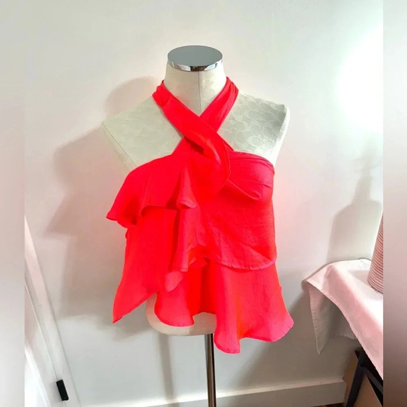 Electric Pink Lexie Late Night Top - Picture 2 of 5